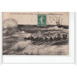 BOULOGNE SUR MER - Rentrée au Port en Canot de Sauvetage - très bon état