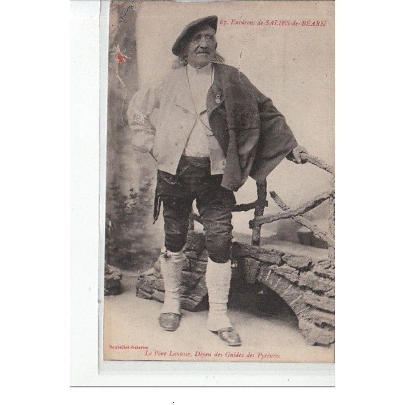 Environs de SALIES DE BEARN - Le Père Lanusse, doyen des Guides des Pyrénées - très bon état