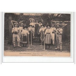 BOIS D'OINGT - Concert de la """"Vigneronne"""" 4 février 1912 - Faucheurs et Faneuses - état