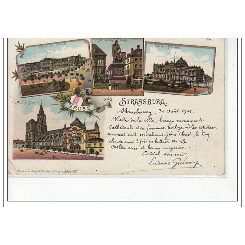 STRASBOURG - Gruss aus Strassburg - très bon état