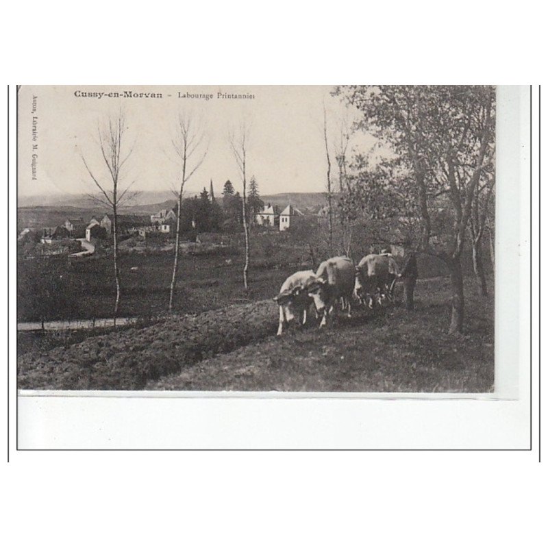 CUSSY EN MORVAN - Labourage printanier - très bon état