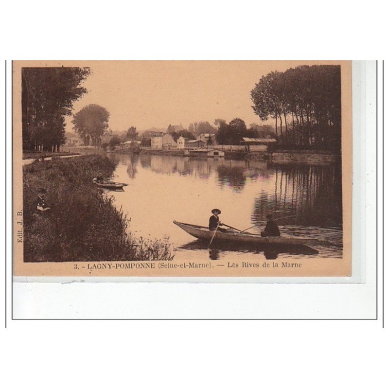 LAGNY-POMPONNE -  Les rives de la Marne - très bon état