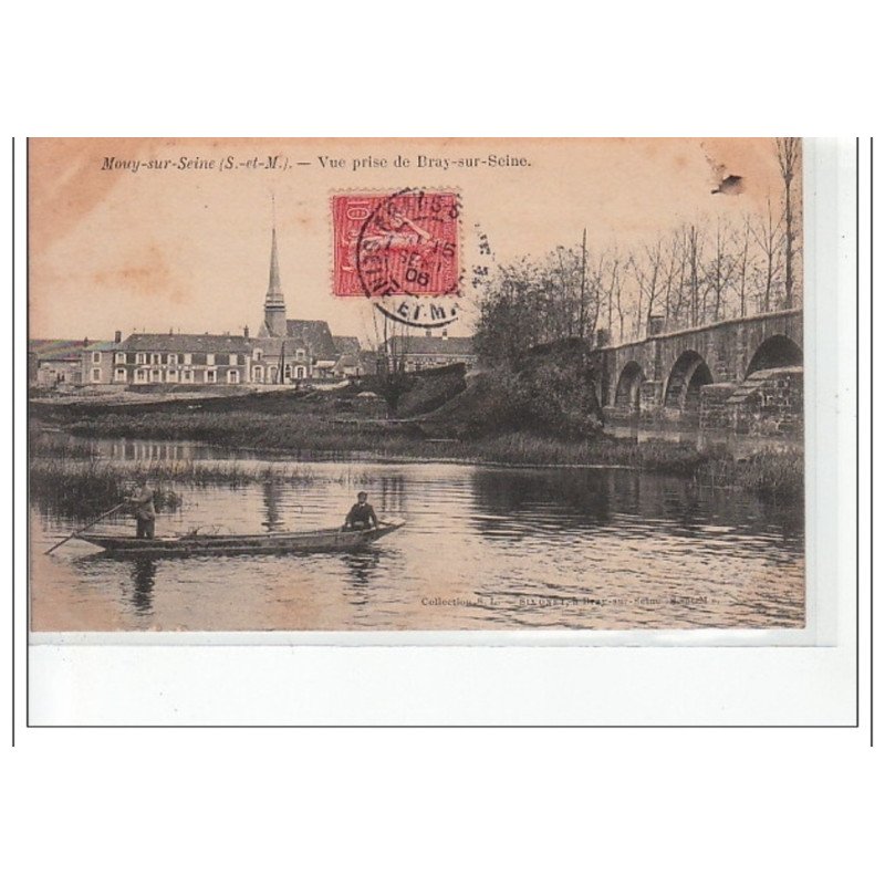 MOUY SUR SEINE -  Vue prise de Bray sur Seine - très bon état