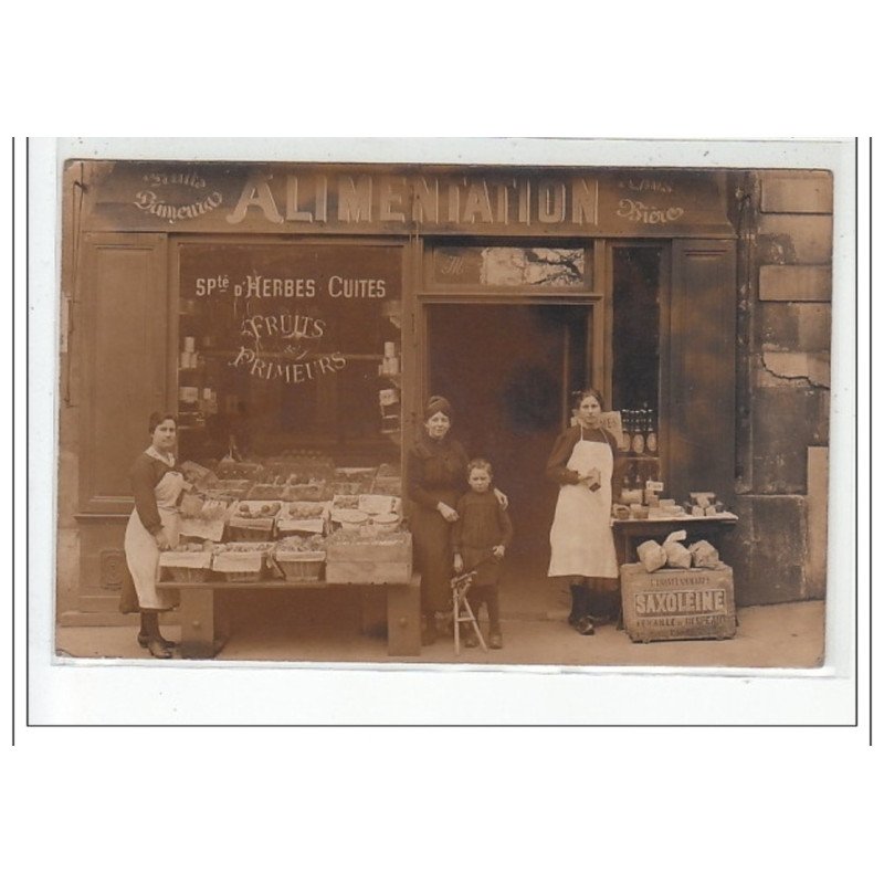 PARIS - MAGASIN - CARTE PHOTO - ALIMENTATION, Primeurs - très bon état PARIS - MAGASIN - CARTE PHOTO - ALIMENTATION, Primeurs - très bon état