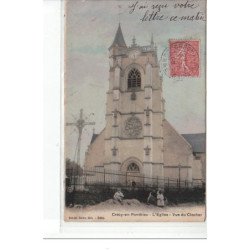 CRECY EN PONTHIEU - L'église - vue du clocher - très bon état