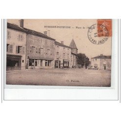 BUSSIERE POITEVINE - Place de l'église - très bon état