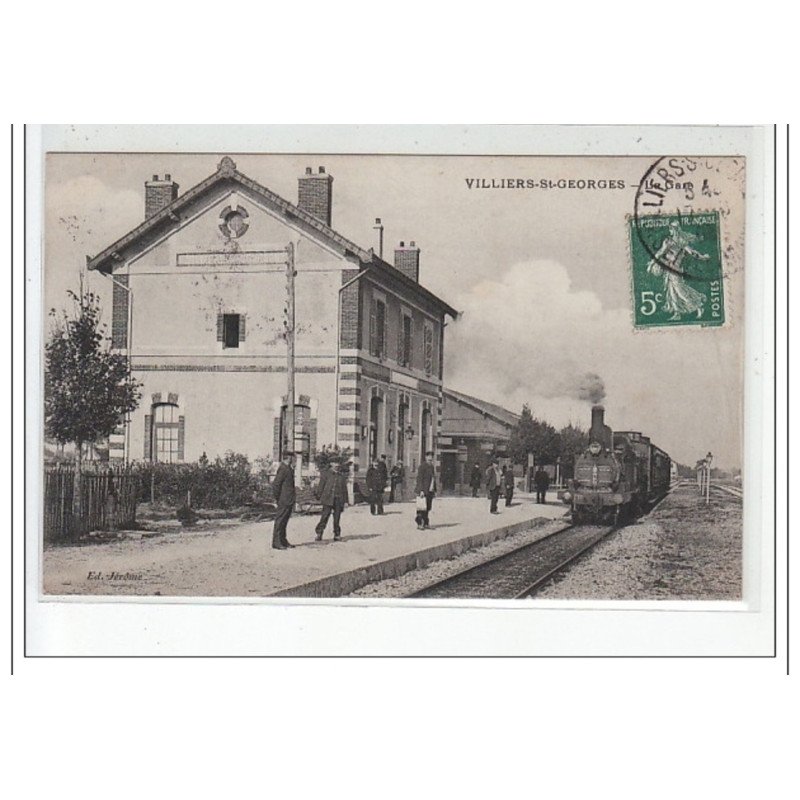 VILLIERS SAINT GEORGES - La gare - très bon état