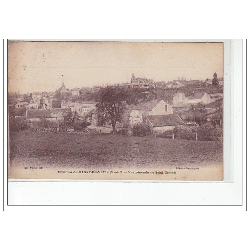 Environs de MAGNY EN VEXIN - Vue générale de SAINT GERVAIS - très bon état