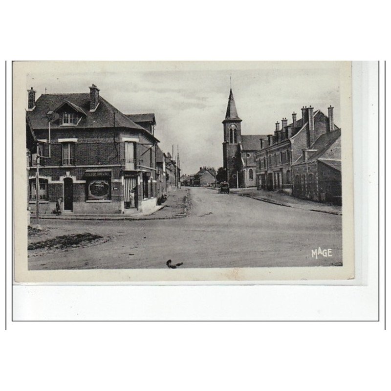 VIRY-NOUREUIL - Le carrefour vers l'église - très bon état