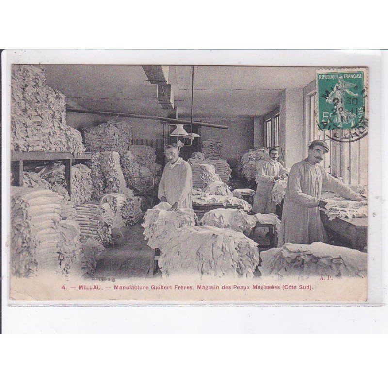MILLAU: manufacture guibert frères, magasin des peaux mégissées (côté sud) - état