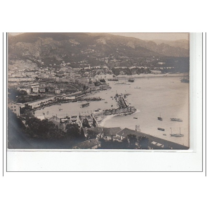 VILLEFRANCHE SUR MER - CARTE PHOTO - PORT - BATEAUX - très bon état