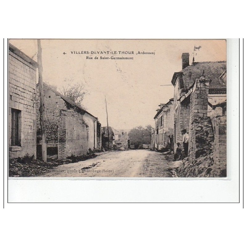 VILLERS DEVANT LE THOUR - Rue Saint Germainmont - très bon état