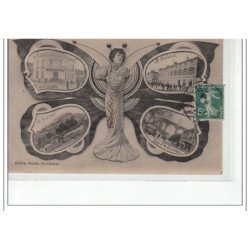 SAINT CHAMAS - Souvenir (Papillon) - poudrière - bon état (un coin plié)