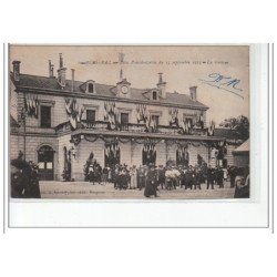 BERGERAC - Fêtes présidentielles du 15 septembre 1913 - la gare - très bon état