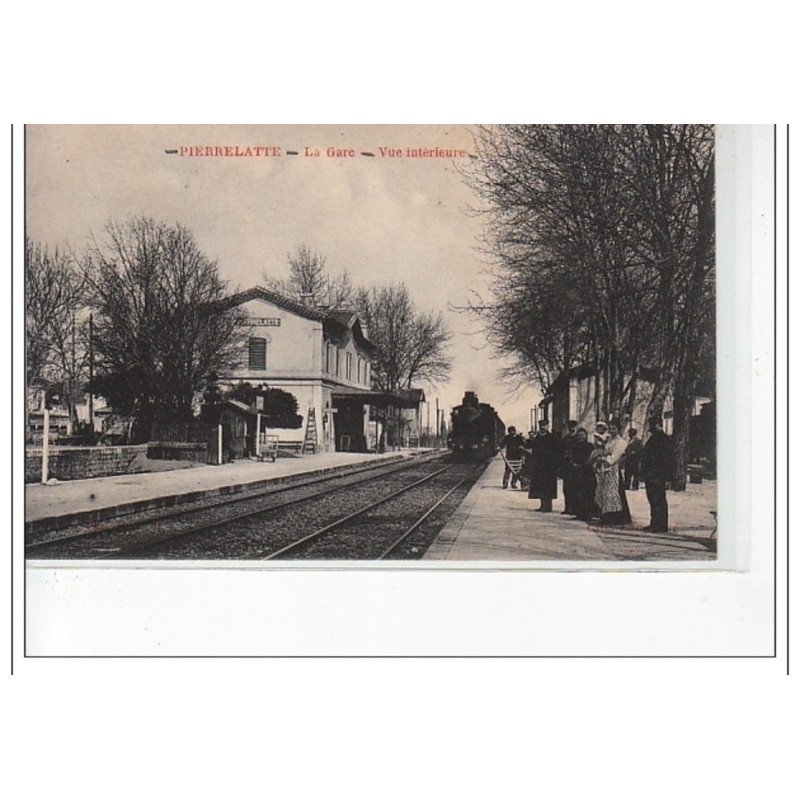 PIERRELATTE - La gare - Vue intérieure - très bon état