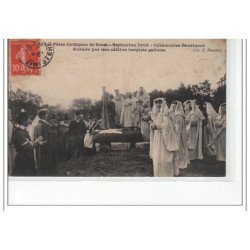 BREST - Fêtes Celtiques de Brest 1908 - Cérémonies bardiques - Aubade par une célèbre harpiste galloise - très bon état