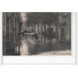 AGDE - Une rue inondée - Inondations du midi - septembre 1907 - très bon état