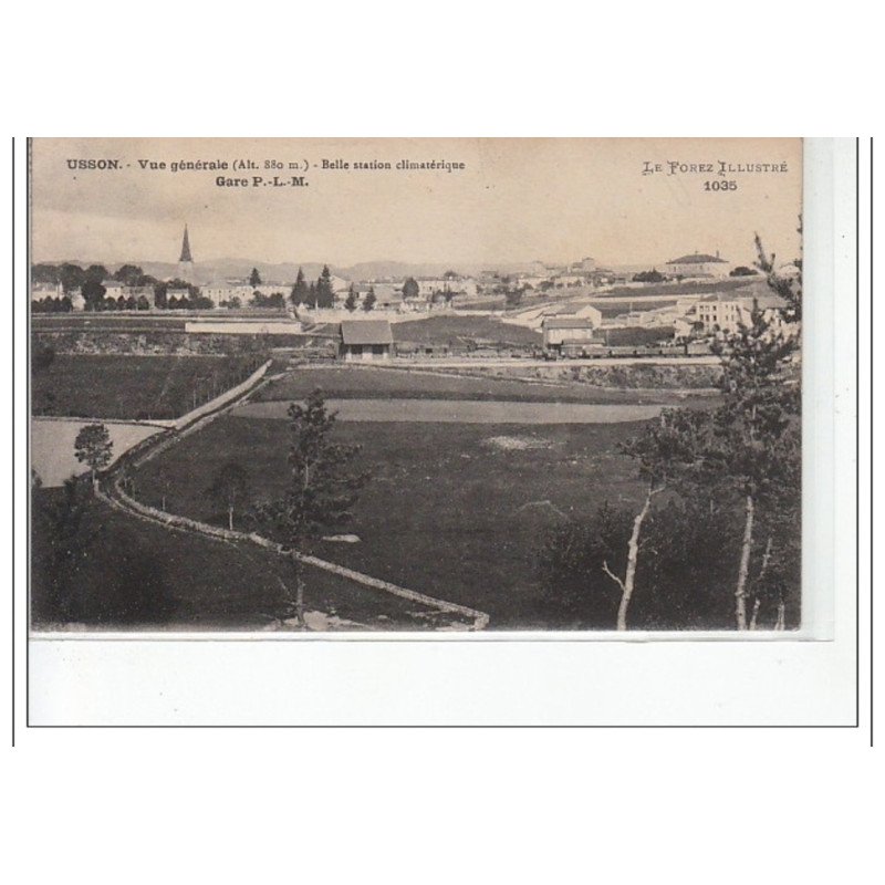 USSON - Vue générale - gare PL.M. - très bon état