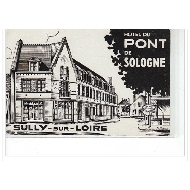 SULLY SUR LOIRE - Hôtel du pont de Sologne - très bon état