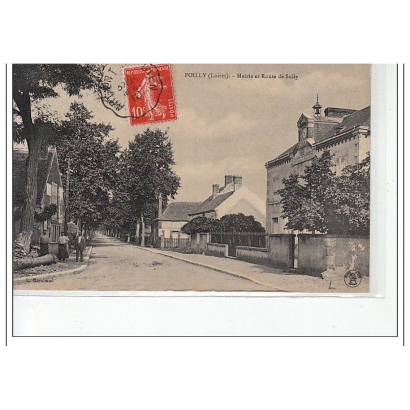 POILLY - Mairie et route de Sully - très bon état