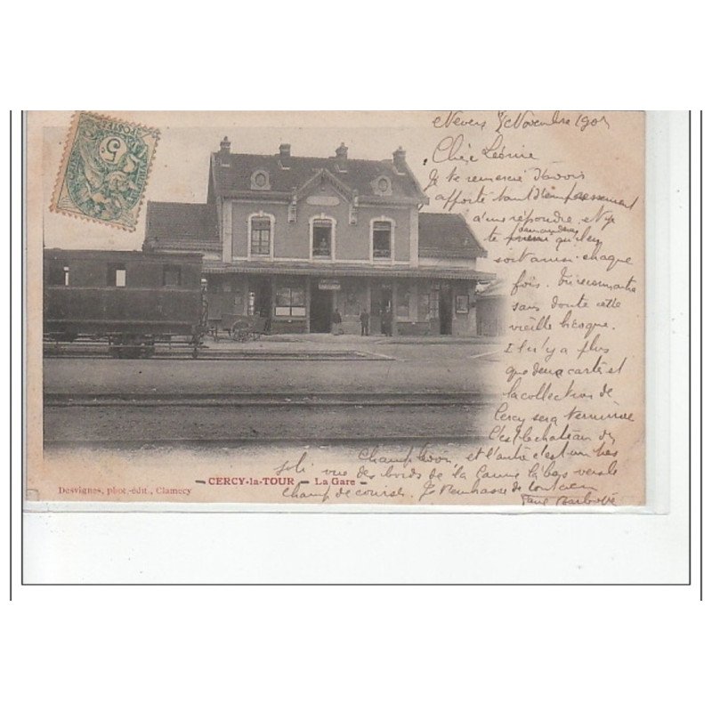 CERCY LA TOUR - La gare - très bon état