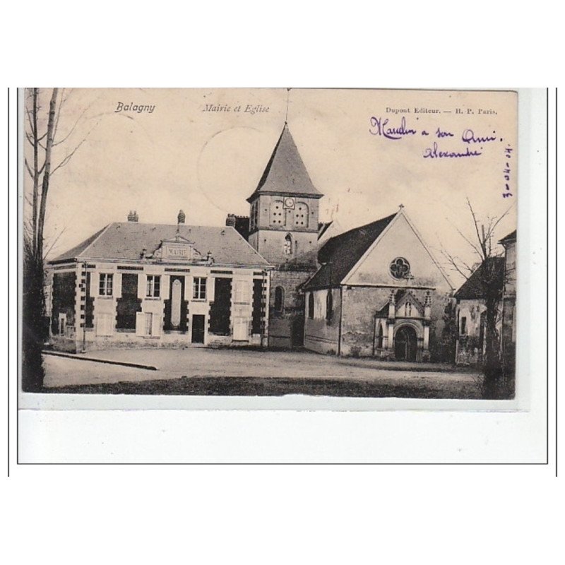 BALAGNY - Mairie et église - très bon état