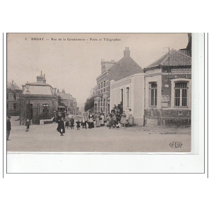 BRUAY - Rue de la Gendarmerie - Poste et télégraphes - très bon état
