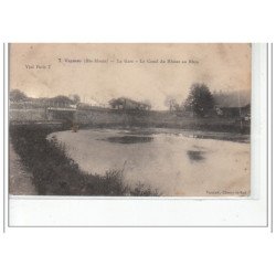 VALDIEU - La gare - Le canal du Rhône au Rhin - très bon état