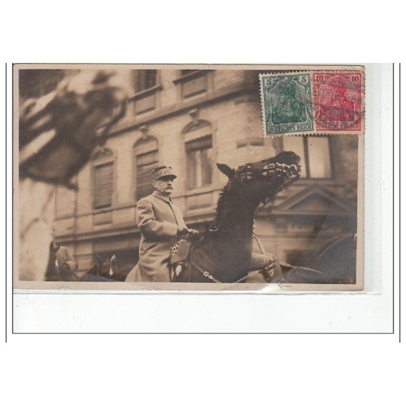 STRASBOURG - CARTE PHOTO - MARECHAL FOCH - état