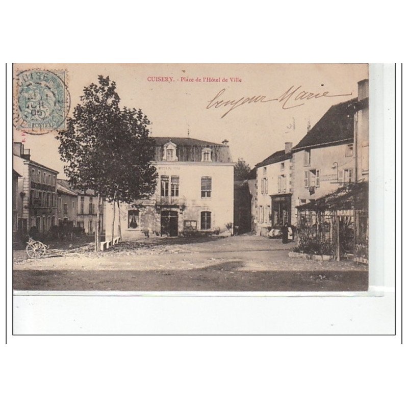 CUISERY - place de l'Hôtel de Ville - très bon état