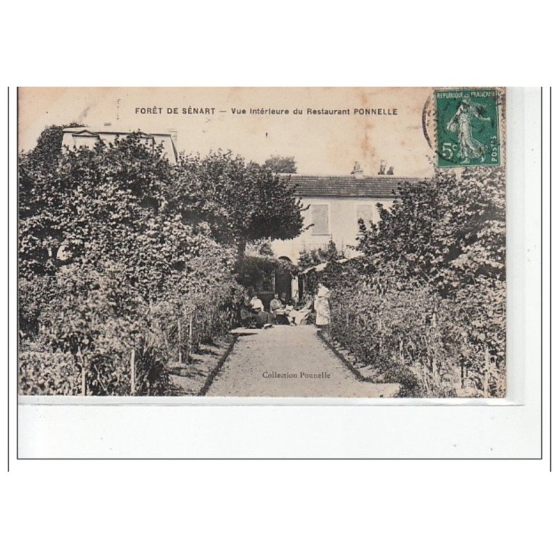 FORET DE SENART - Vue intérieure du restaurant Ponnelle - très bon état