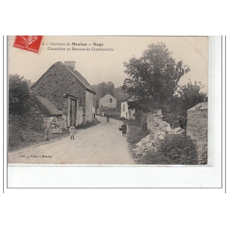 Environs de MEULAN - SAGY - Chaumière au Hameau de Chardronville - très bon état
