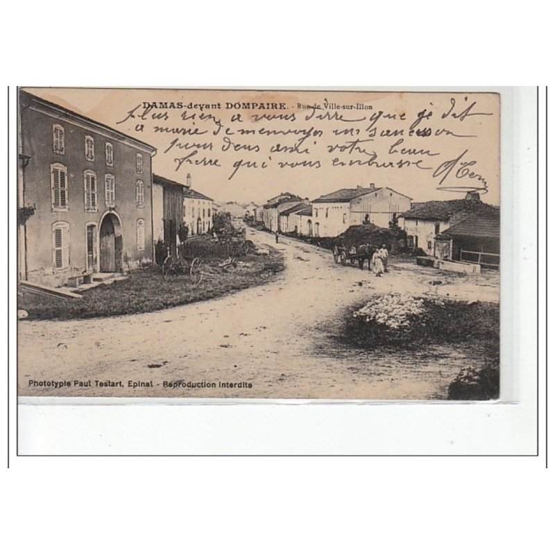 DAMAS DEVANT DOMPAIRE - Rue de Ville-sur-Illon - très bon état