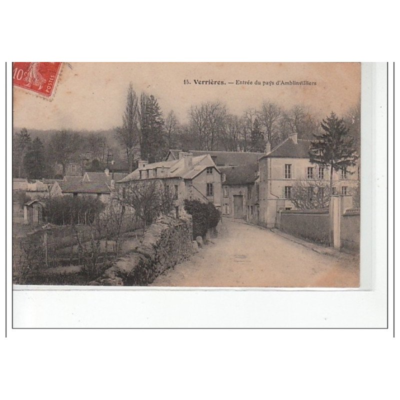 VERRIERES - Entrée du pays d'Amblinvilliers - très bon état