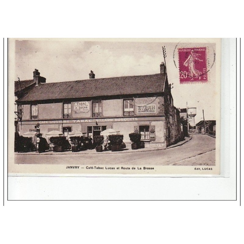 JANVRY - Café-Tabac Lucas et route de la Brosse - très bon état