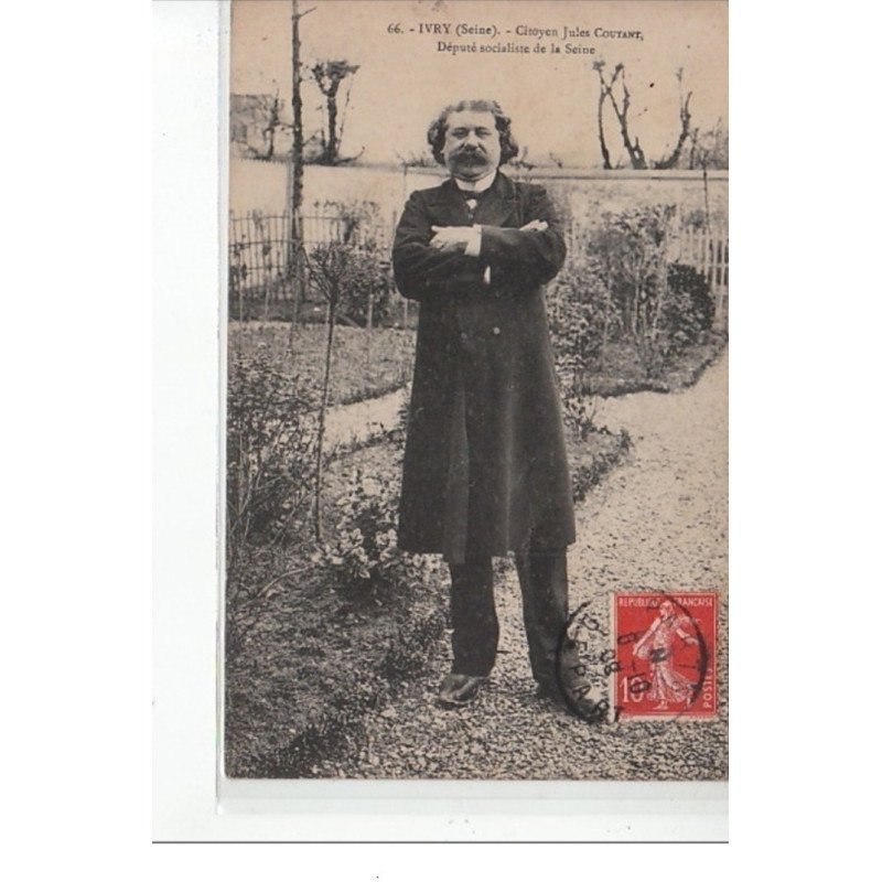 IVRY SUR SEINE - Citoyen Jules Coutant, député Socialiste de la Seine - très bon état