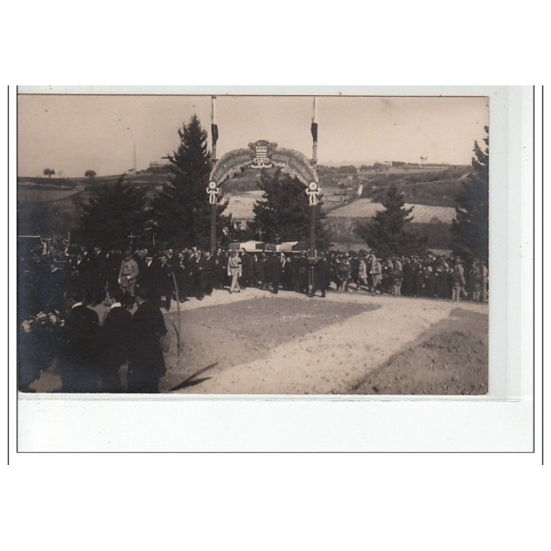 AISNE - CARTE PHOTO - Cérémonie militaire - très bon état