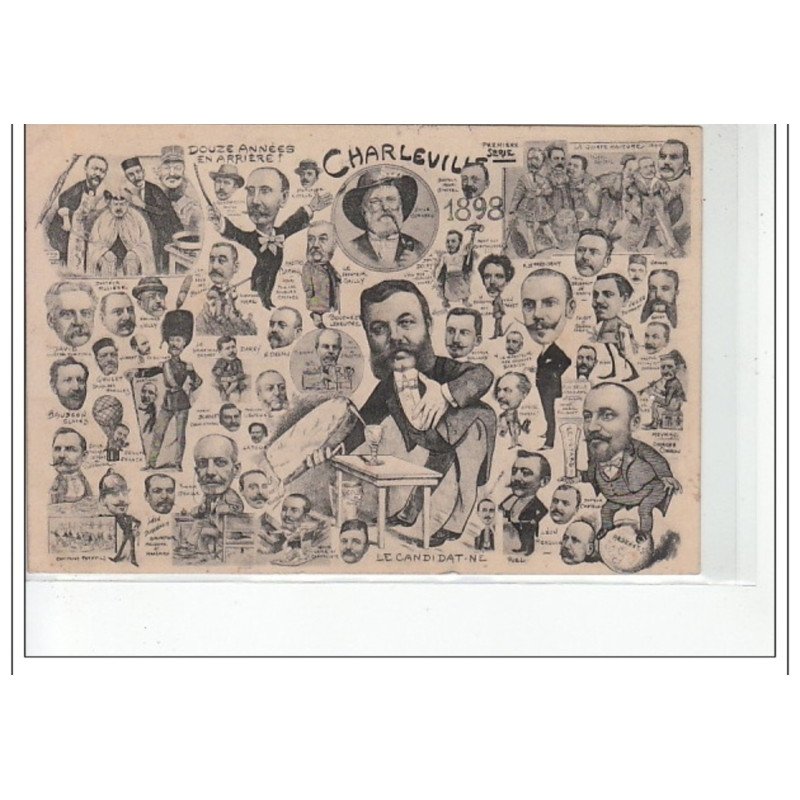 CHARLEVILLE - 1898 - Carte illustrée - très bon état