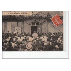 BANVILLE - Bénédiction du Calvaire de Banville 1912 - retour au presbytère - très bon état