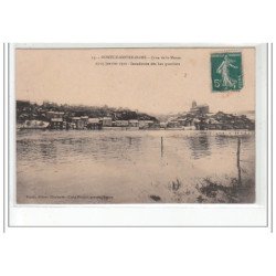 MONTCY NOTRE DAME - Crue de la Meuse -Janvier 1910 - Inondation des Bas Quartiers - très bon état