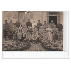VILLIERS LE MORHIER - CARTE PHOTO - Ambulances militaires - très bon état