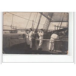 BREST - CARTE PHOTO - MARINS - très bon état