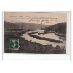 Vallée de la Meuse - LEVREZY - La Meuse, le barrage et l'écluse - la Manufacture Ardennaise - très bon état