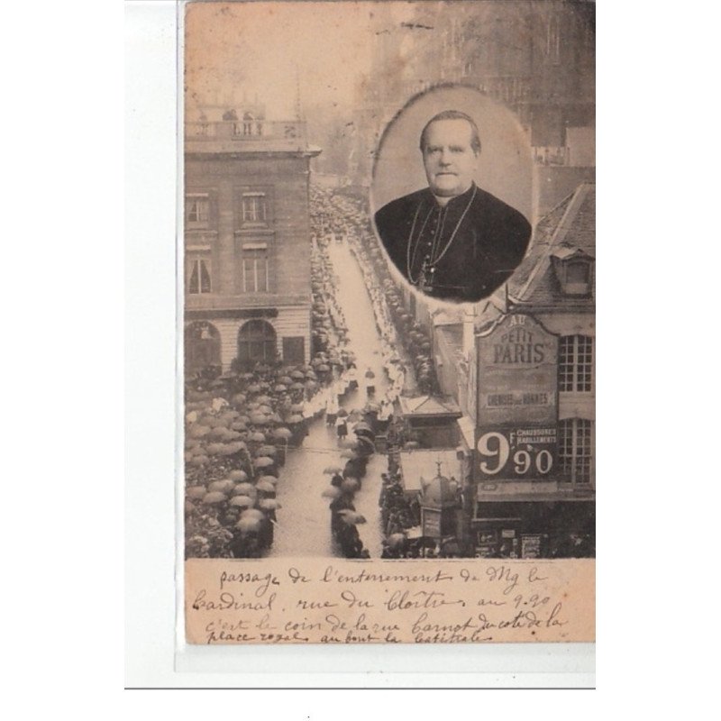 REIMS - Enterrement de Mgr le Cardinal - Rue du Cloître - très bon état