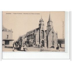 LOCMINE - L'église Paroissiale - démolition de la Maison du Bedeau - très bon état