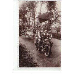 SAINT GERAND LE PUY : carte photo de la fête du Printemps et de la Kermesse vers 1930 - très bon état