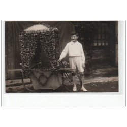SAINT GERAND LE PUY : carte photo de la fête du Printemps et de la Kermesse vers 1930 - très bon état