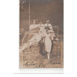 SALIES DE BEARN - CARTE PHOTO - 1913 - très bon état