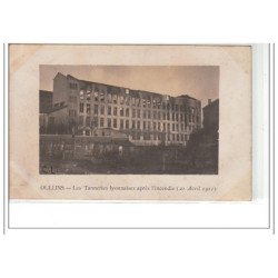 OULLINS - Les tanneries lyonnaises après l'incendie 1911 - très bon état