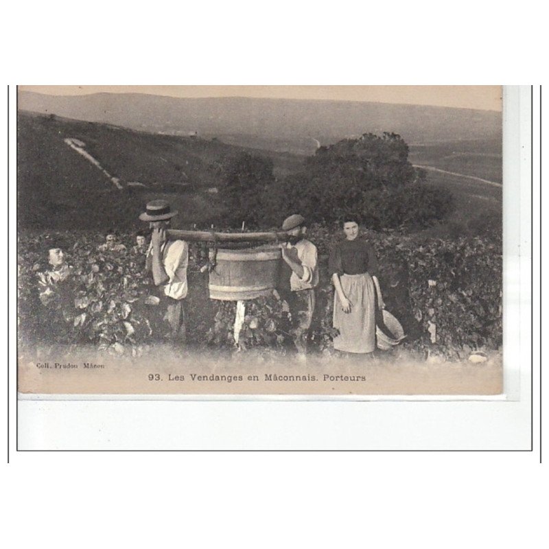LES VENDANGES EN MACONNAIS - Porteurs - très bon état
